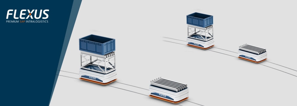 Automated guided vehicle (AGV) system for SAP EWM AGV logistic coltrol systems in SAP EWM