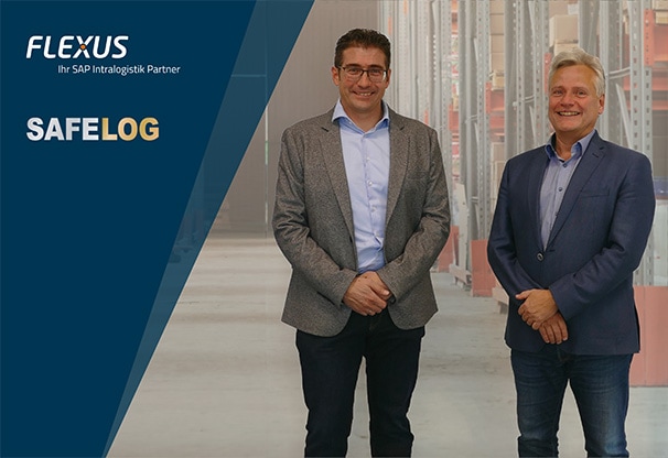 Michael Reicheicher (Geschäftsführer, Safelog GmbH) und Stefan Popp (Geschäftsführer, Flexus AG)