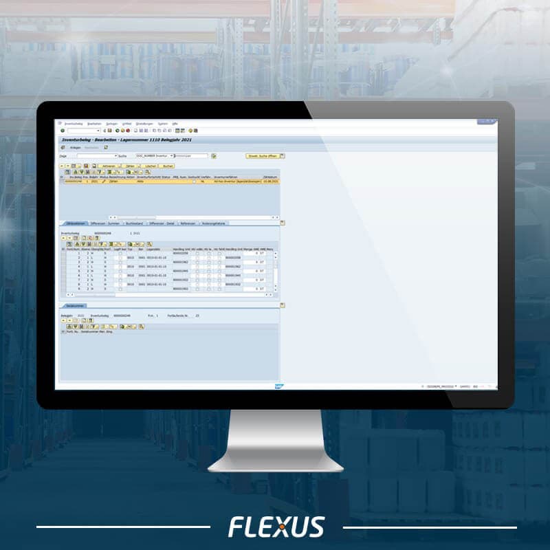 EWM physical inventory process with the SAP GUI Edit physical inventory document in SAP GUI
