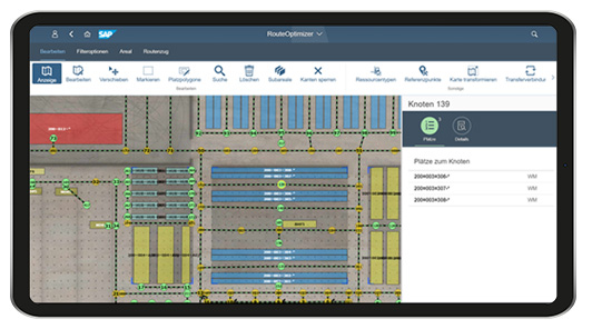 Transportleitsystem für Extended Warehouse Management (SAP EWM) - Intuitive Tourenplanung mit dem RouteOptimizer