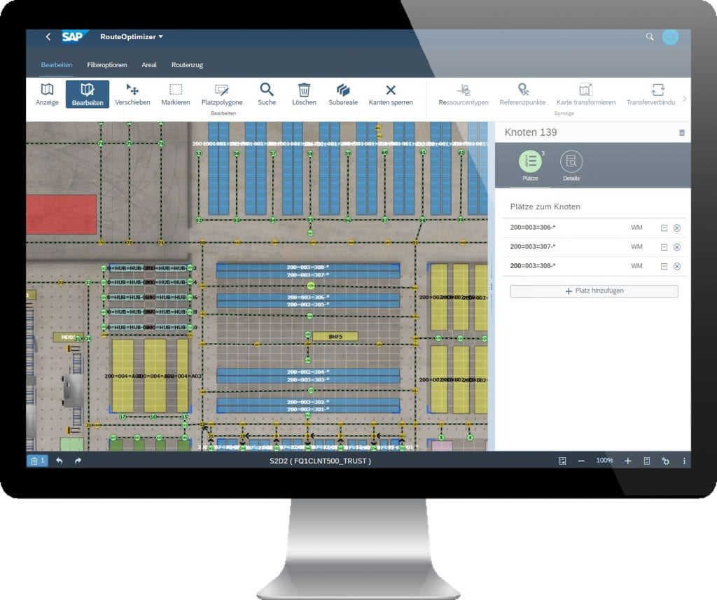 Screenshot Extended Warehouse Management (SAP EWM) Funktionen