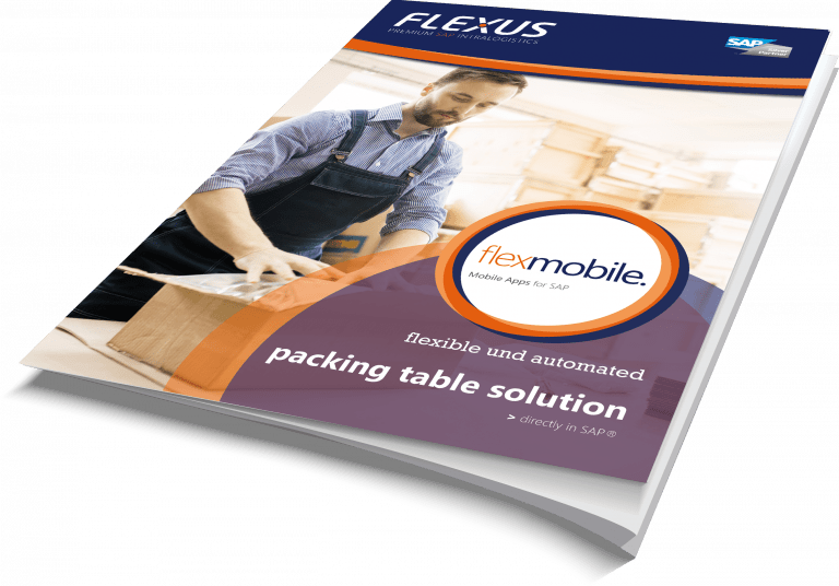 Flyer packing table solution