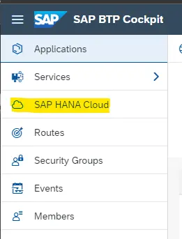 SAP HANA Cloud Datenbank: SAP HANA Cloud - SAP BTP