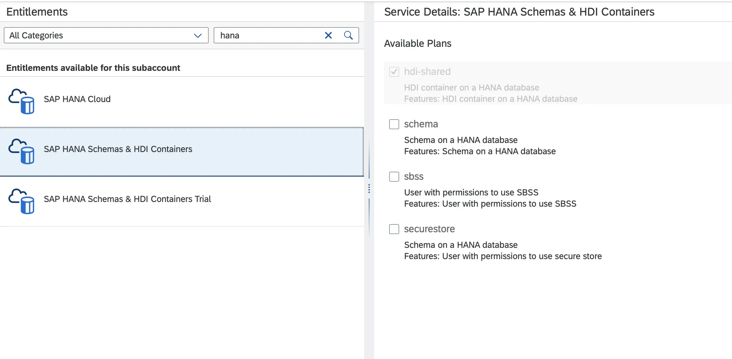 SAP HANA Cloud Datenbank: SAP HANA Schemas & HDI Containers - SAP BTP