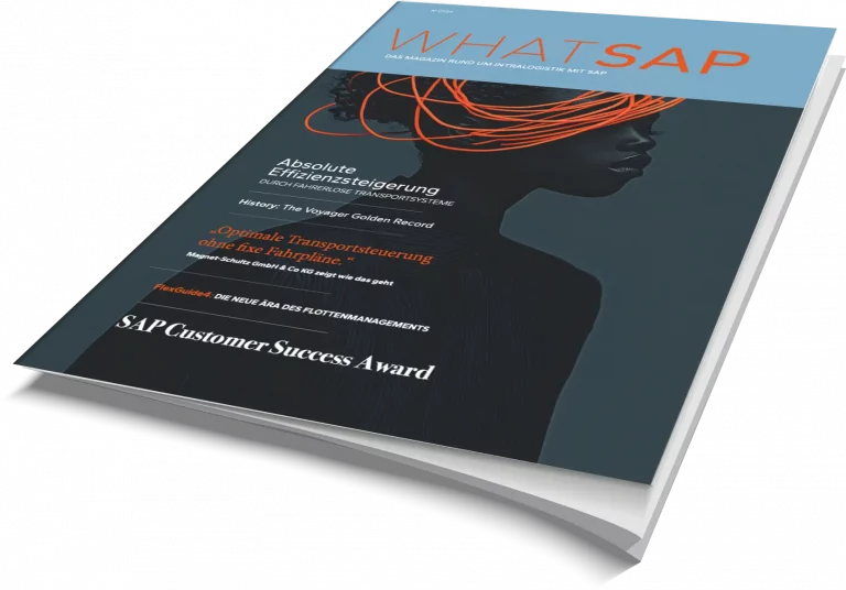 Die neueste Ausgabe von WHATSAP.

Das Magazin für Intralogistik mit SAP