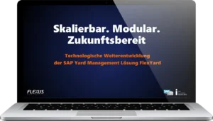 Vorschaubild Webinar "Skalierbar. Modular. Zukunftsbereit - Technologische Weiterentwicklung der SAP Yard Management Lösung FlexYard"