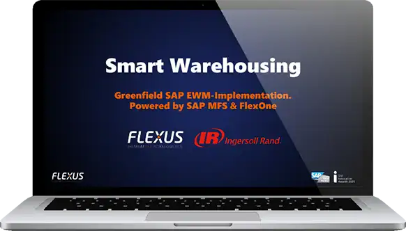Vorschaubild Webinar "Smart Warehousing: SAP EWM-Implementation. Powered by SAP MFS & FlexOne"