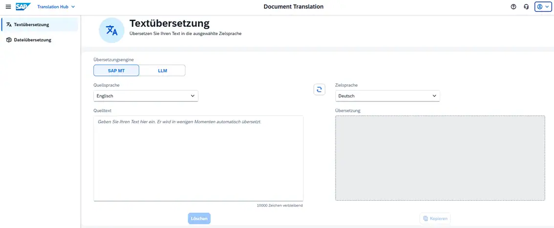 Übersetzungen mit der SAP Cloud: SAP Translation Hub